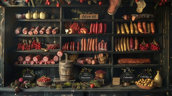Calendrier de l'avent saucisson: dégustez 42 saveurs uniques